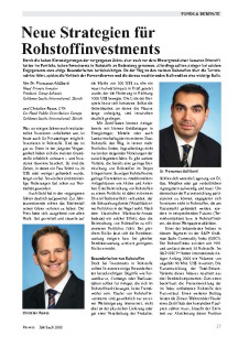Neue Strategien für Rohstoffinvestments